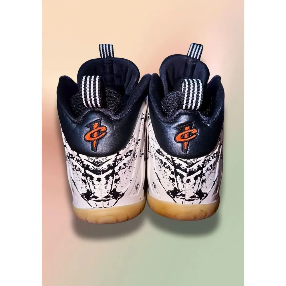 Nike Air Foamposite One GS Shattered Backboard Black Orange White Shoes Size 5Y